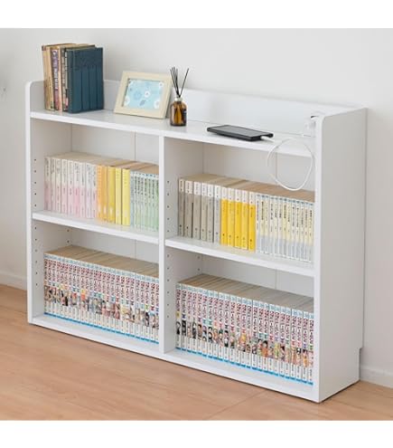 Amazon｜DALRIPA ダールリパ 本棚 - ホワイト 60x150 cm 905.285.06