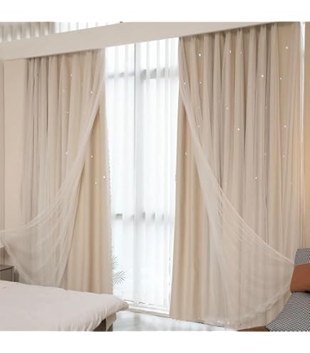 Amazon｜Francfranc フランフラン フリル×ラメリア ダブルカーテン