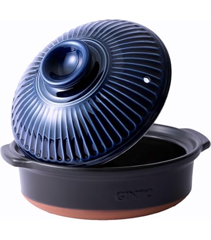 Amazon｜【2025年・正規品】 萬古焼 銀峯 菊花 土鍋 IH対応 9号 3-4人