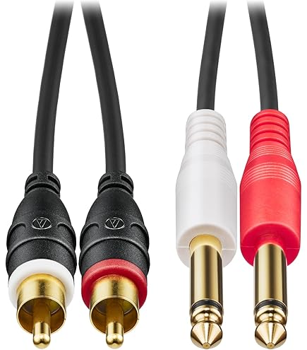 Amazon | MOGAMI【2534 黒】TRSフォン-RCAピン 1m 2本ペア / NEUTRIK