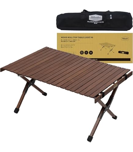 Amazon | Hilander(ハイランダー) ウッドロールトップテーブル 120