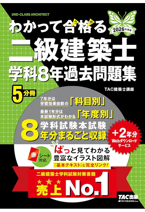 わかって合格（うか）る二級建築士 学科8年過去問題集 2025年度版