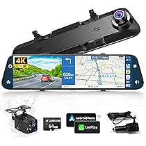 Amazon.co.jp: ドライブレコーダー ミラー型 4K【Carplay & Android