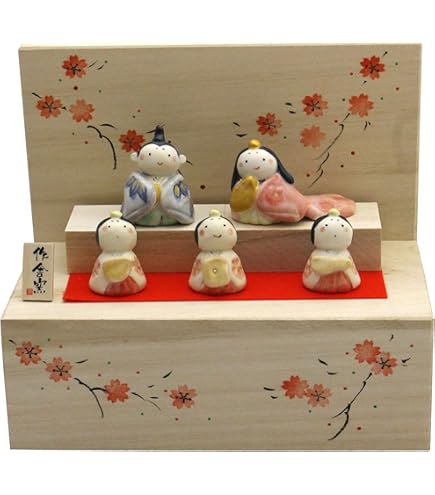 Amazon.co.jp: 雛人形 コンパクト 陶器 小さい 可愛い ひな人形 人形師