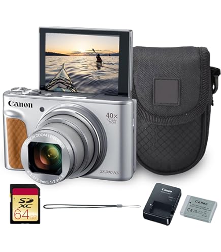 Amazon.com : Canon PowerShot SX740 HS Digital Camera (Silver) +