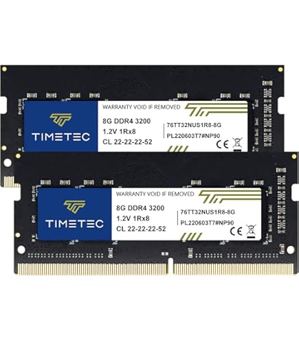 Crucial 16GB Kit (8GBx2) DDR4 3200 MT/S (PC4-25600) CL22 SR X8