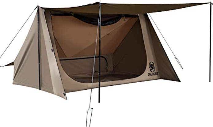 ひろ〜い前室で弱点を克服！ワンティグリスのパップテントが