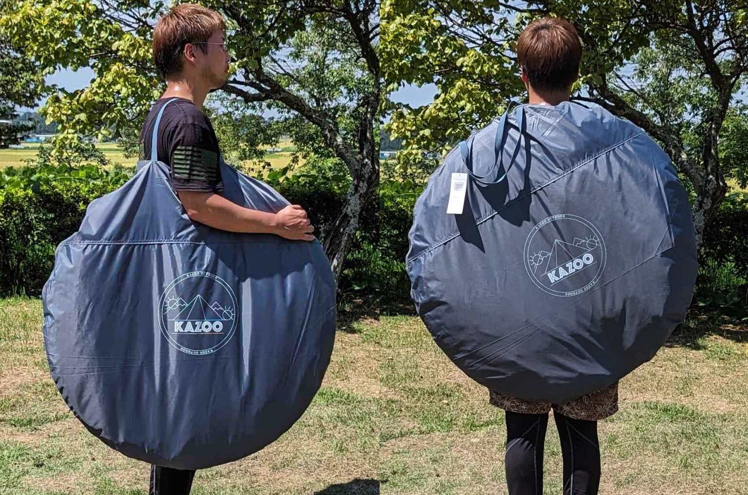 KAZOO Boat II ワンタッチテント ブルー 中古品 KAZOO Boat II