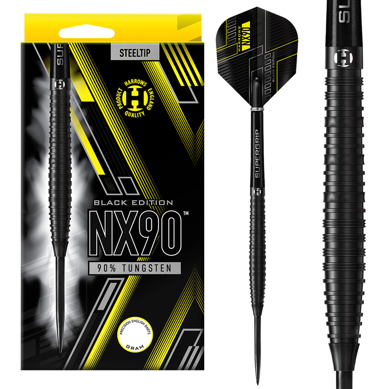 Harrows NX90 Black 90% Soft Tip Darts