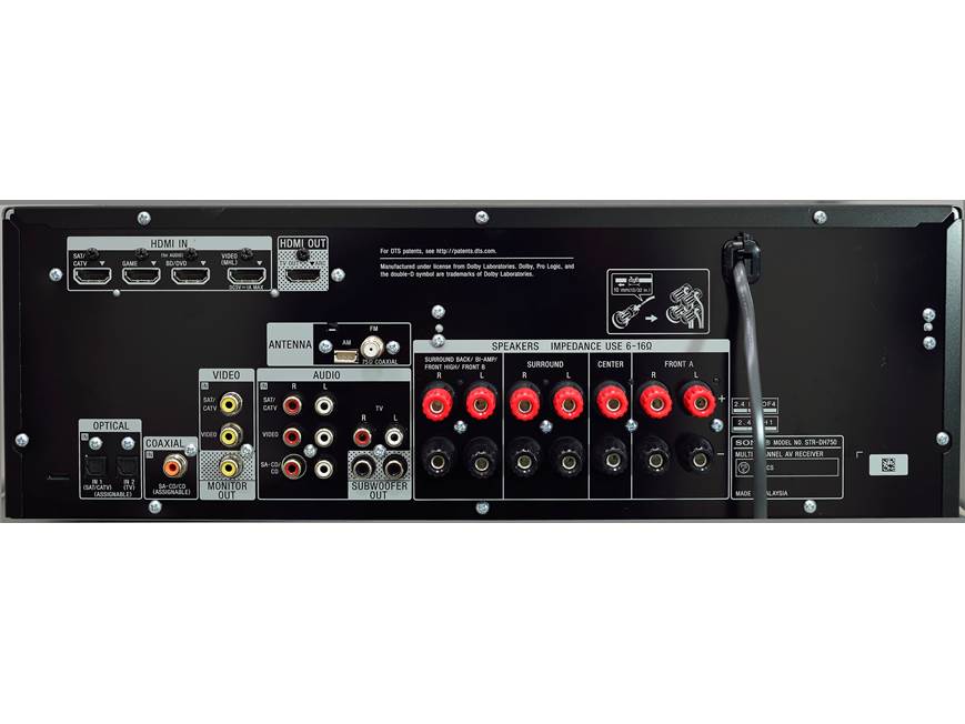 Sony STR-DH750 7.2-channel home theater receiver with Bluetooth
