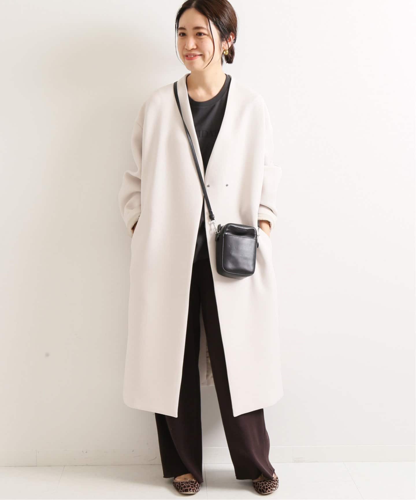 IENA イエナ】トリプルクロス Vネックコート◇[品番：BYCW0000629