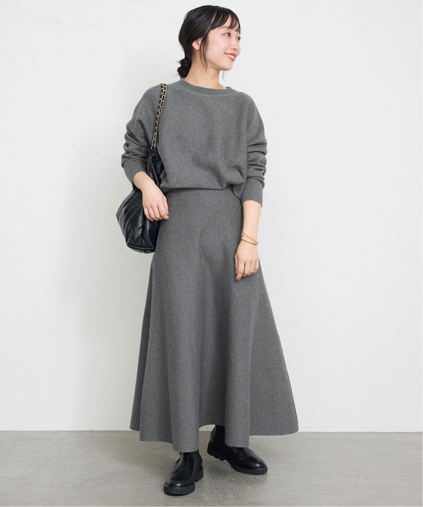 追加》ミラノリブニットフレアスカート（その他スカート）｜SLOBE IENA