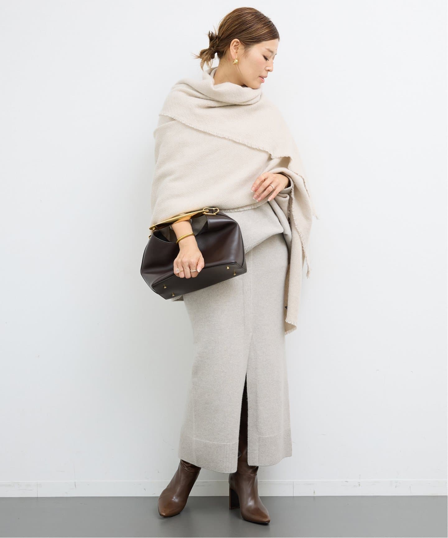 ALONPI CASHMERE / アロンピ カシミア】CASHMERE STOLE（ストール