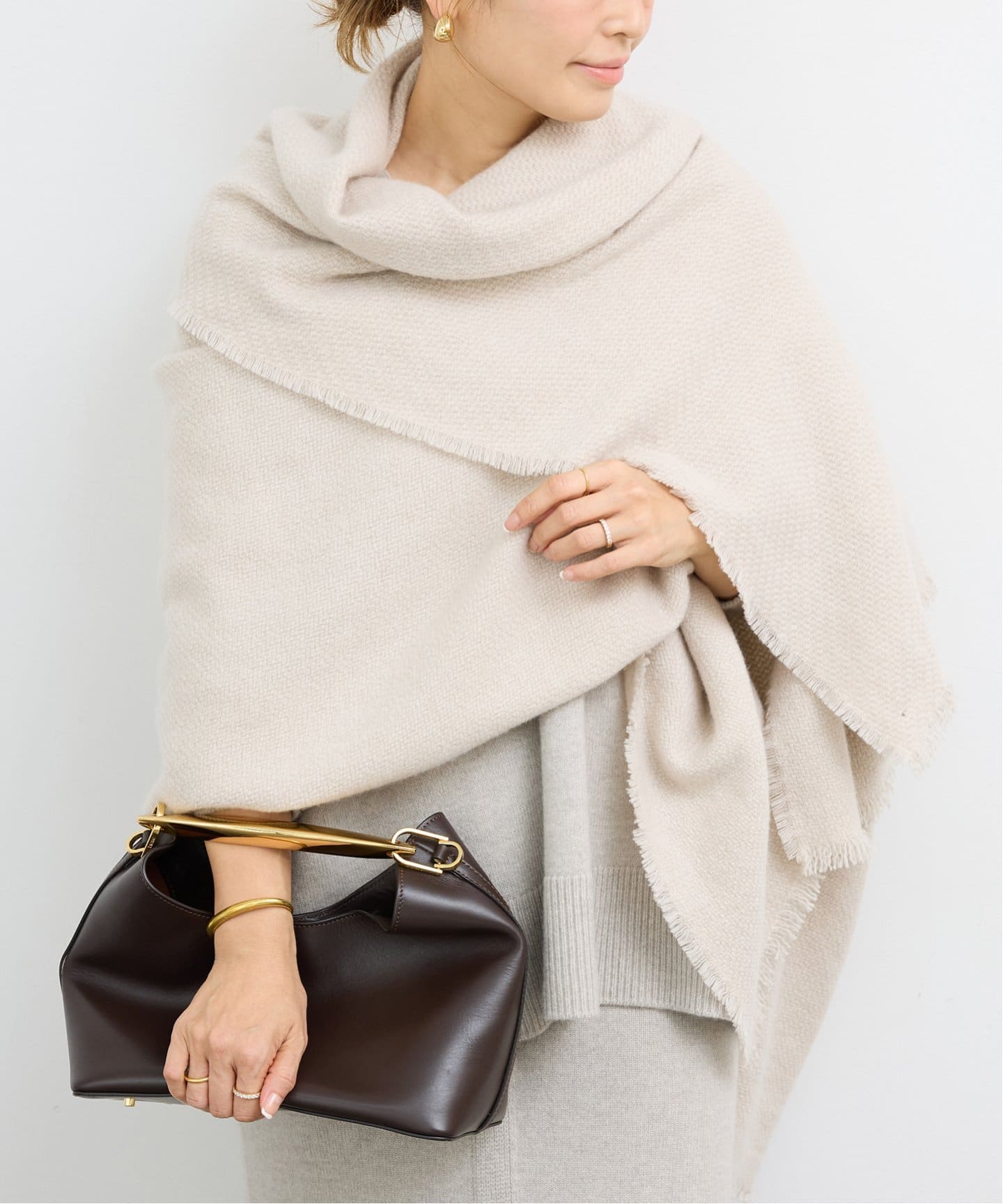 ALONPI CASHMERE / アロンピ カシミア】CASHMERE STOLE（ストール