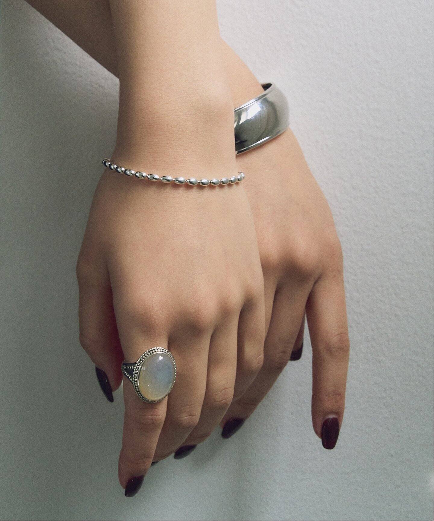 SILVER リボンバングル/バレエコア/レディース em e.m. アクセサリー