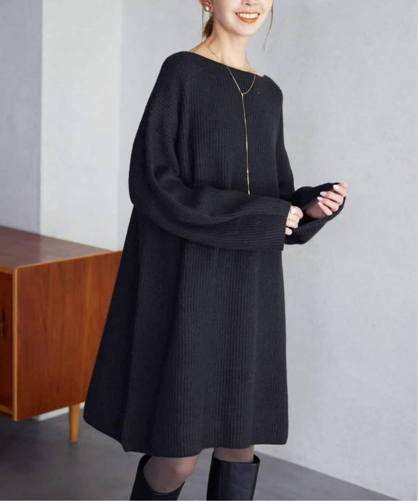 WEB限定/追加》ファインウールニットミニワンピース（ワンピース