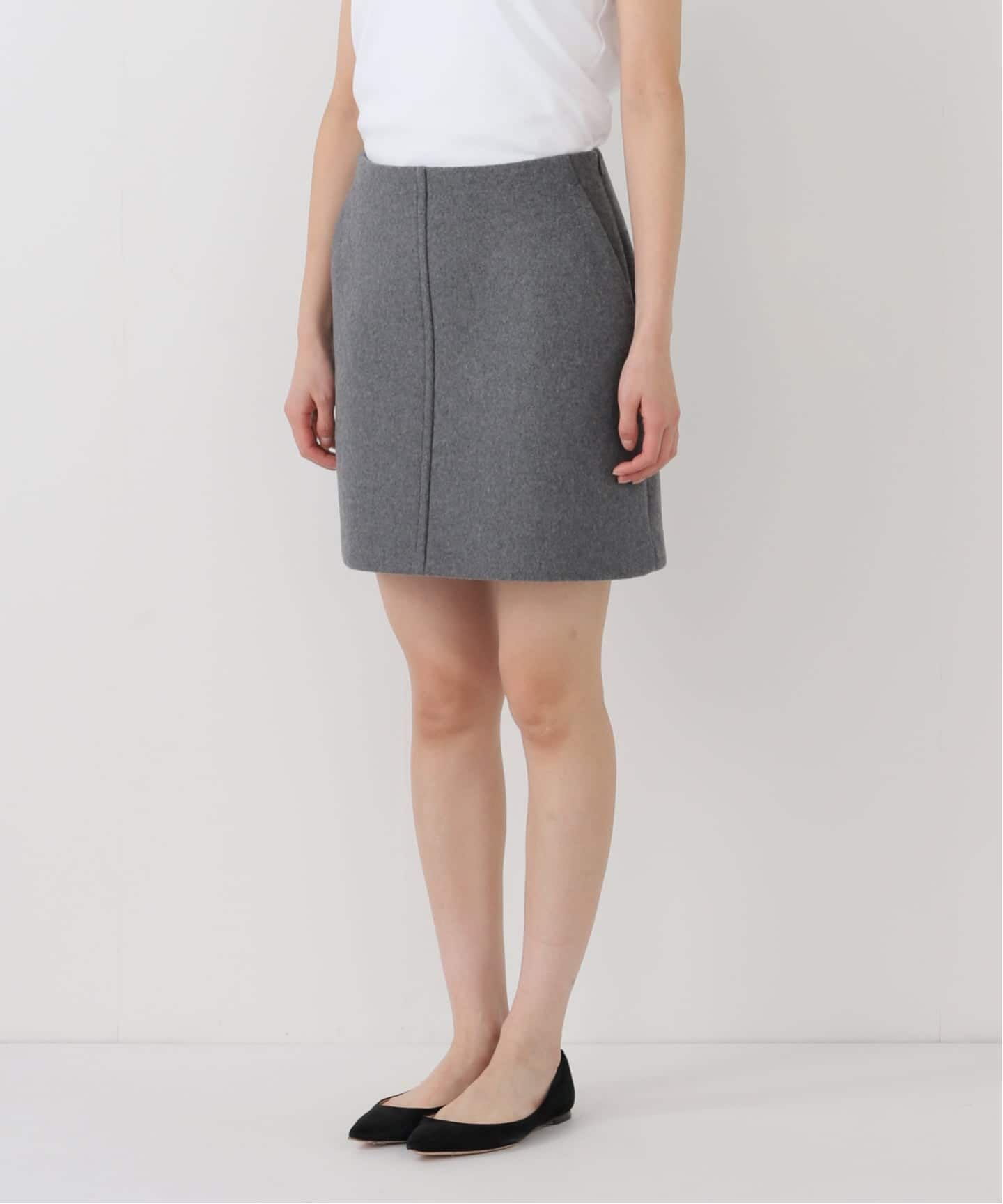追加》メルトンAラインミニスカート（ミニスカート）｜Spick and Span