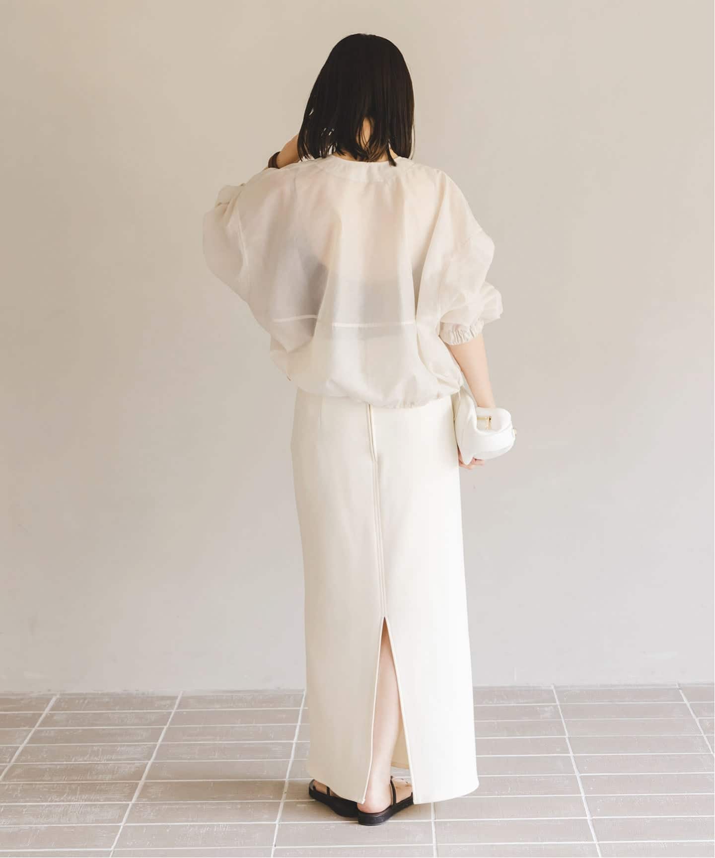 追加》コンフォートジャージーライクタイトスカート 2（ロング・マキシ