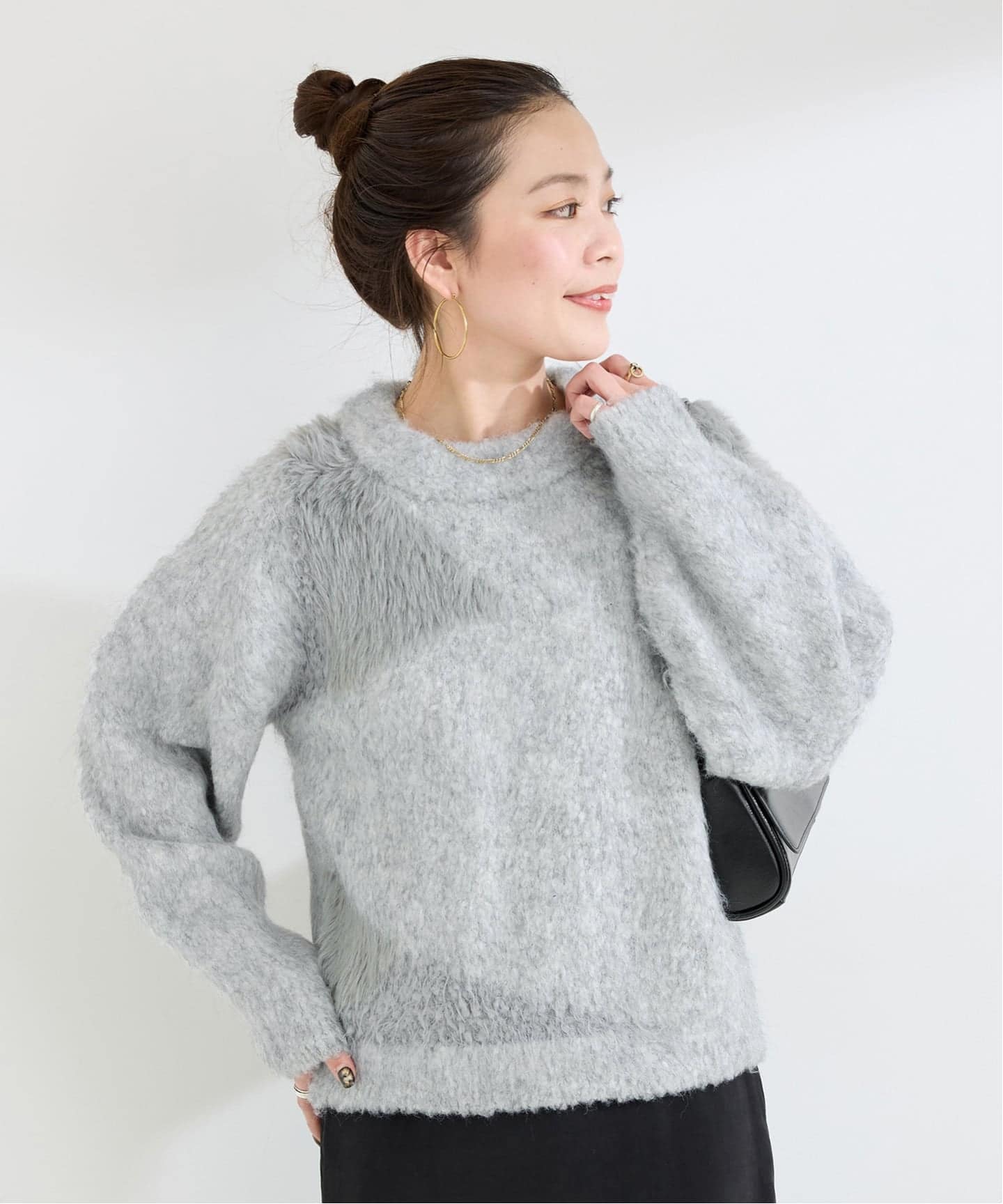 手洗い可 / インターシャニットプルオーバー（ニット／セーター）｜B.C