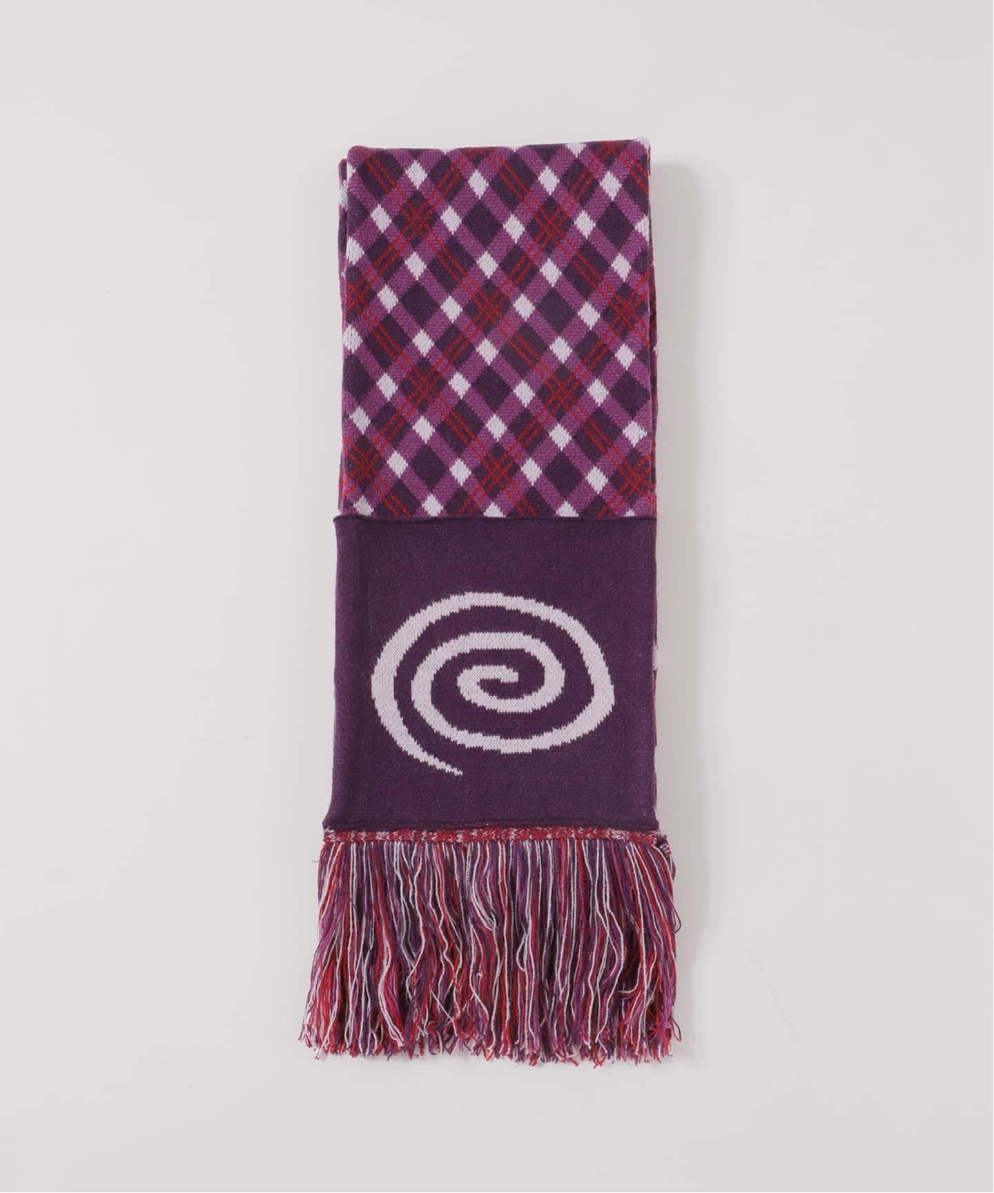 SOL soonerorlater / スーナーオアレイター EX PLAID KNIT SCARF