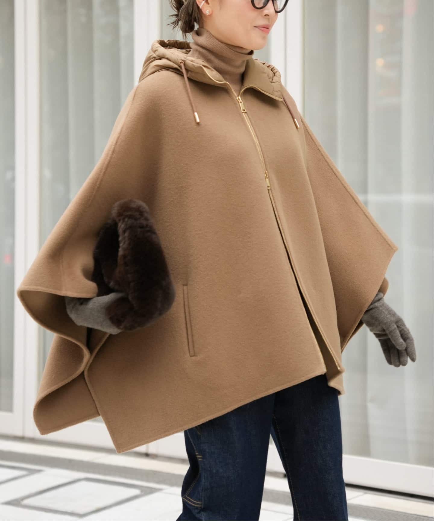 MY WHITE/マイホワイト】CAPE（ポンチョ・マント）｜Deuxieme Classe