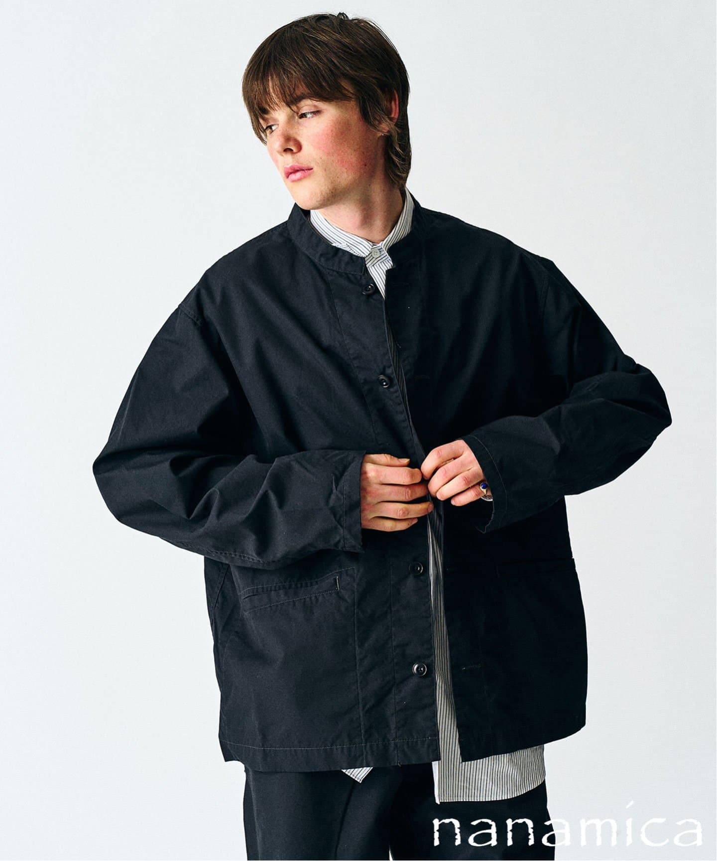 NANAMICA / ナナミカ 417別注 バンドカラーシャツジャケット（その他