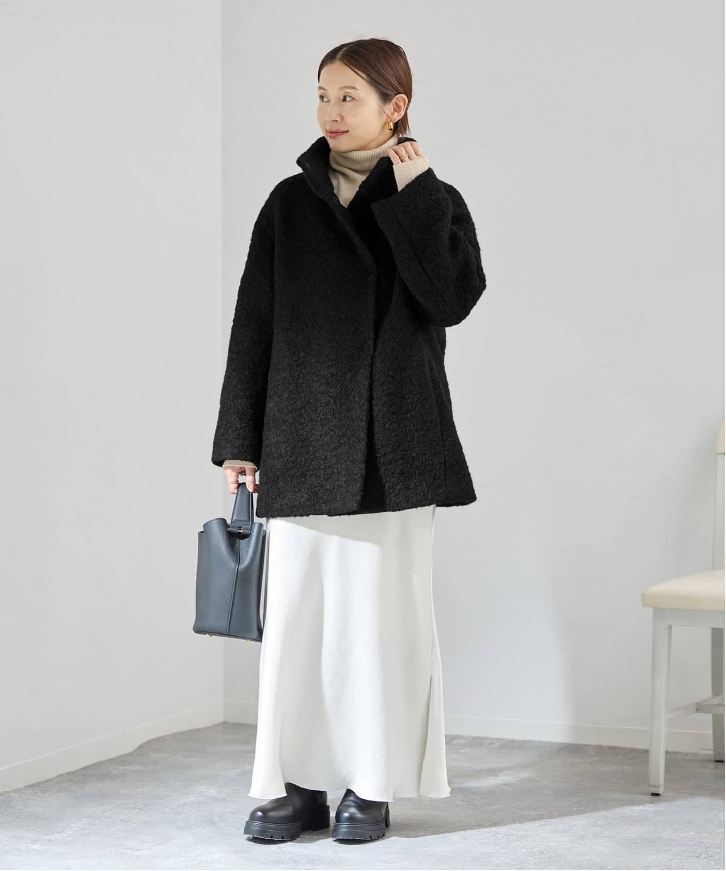 ループインレイハーフコート（その他ブルゾン／アウター）｜IENA