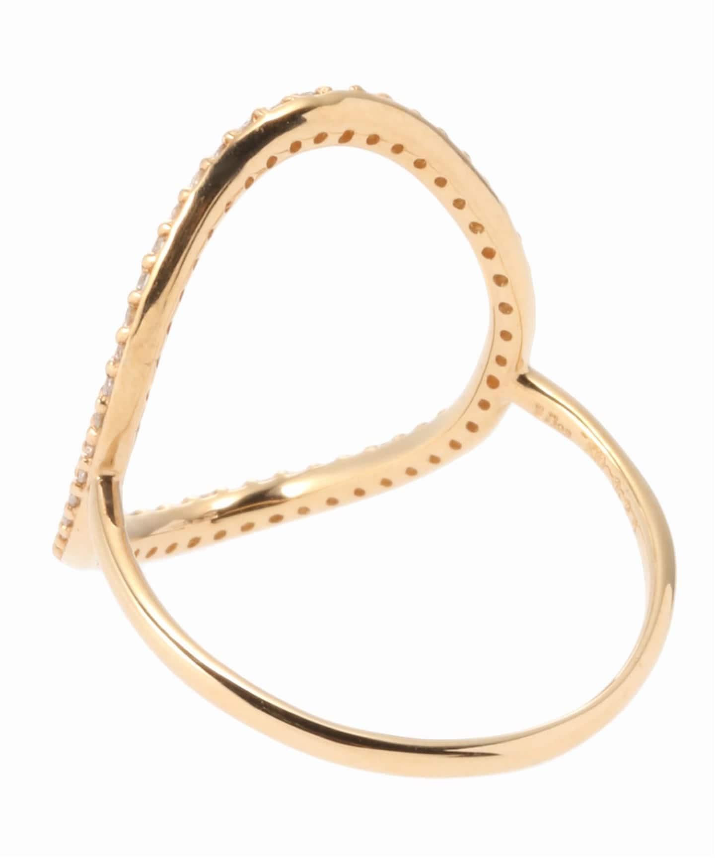 オーバルラインダイヤリング K10（リング）｜Lilas（リラ）の通販