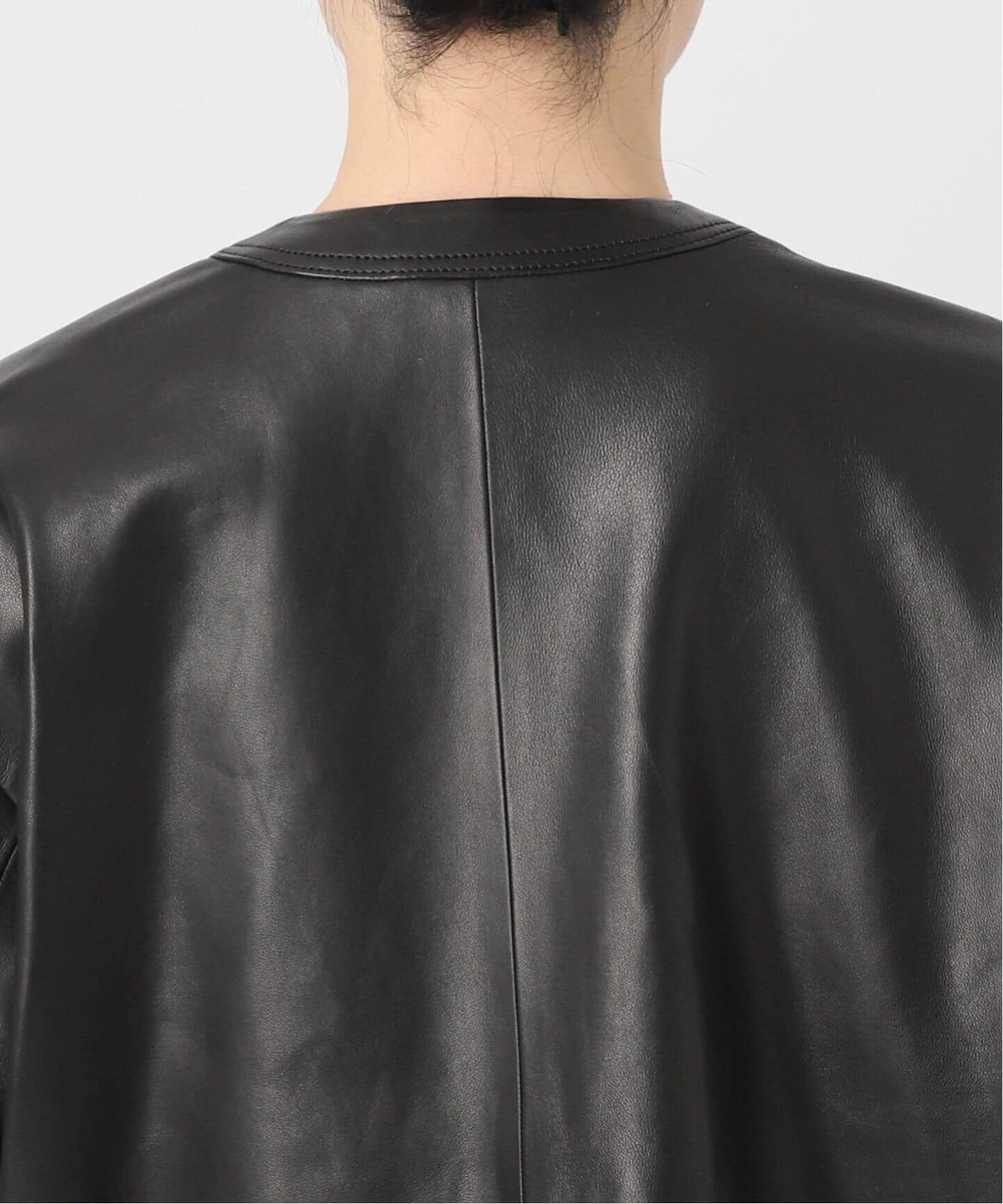 追加》シープクルーネックブルゾン（レザージャケット）｜IENA（イエナ