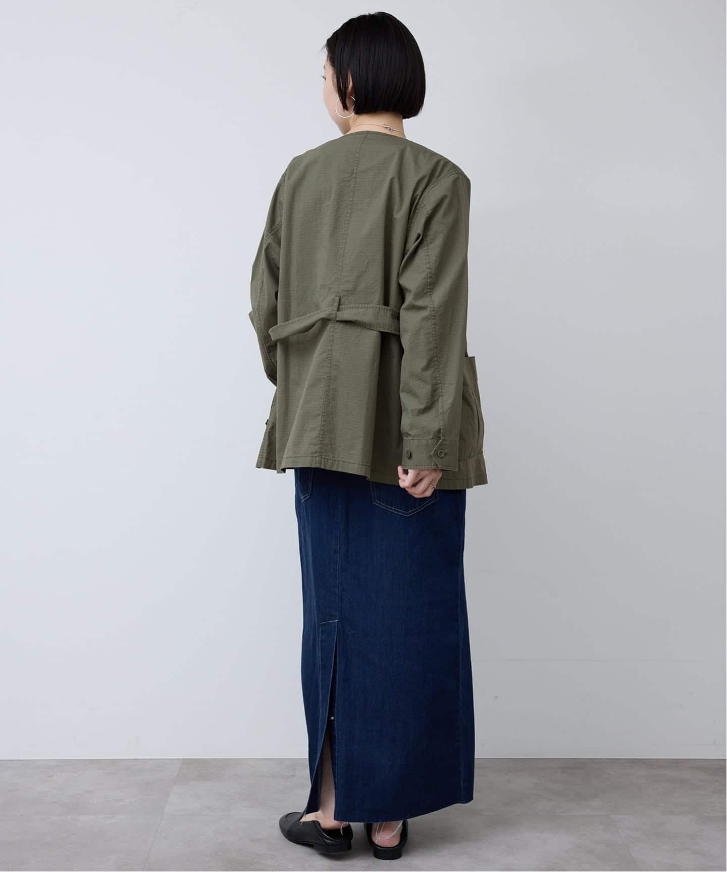 追加予約》ノーカラーサファリブルゾン（その他ブルゾン／アウター