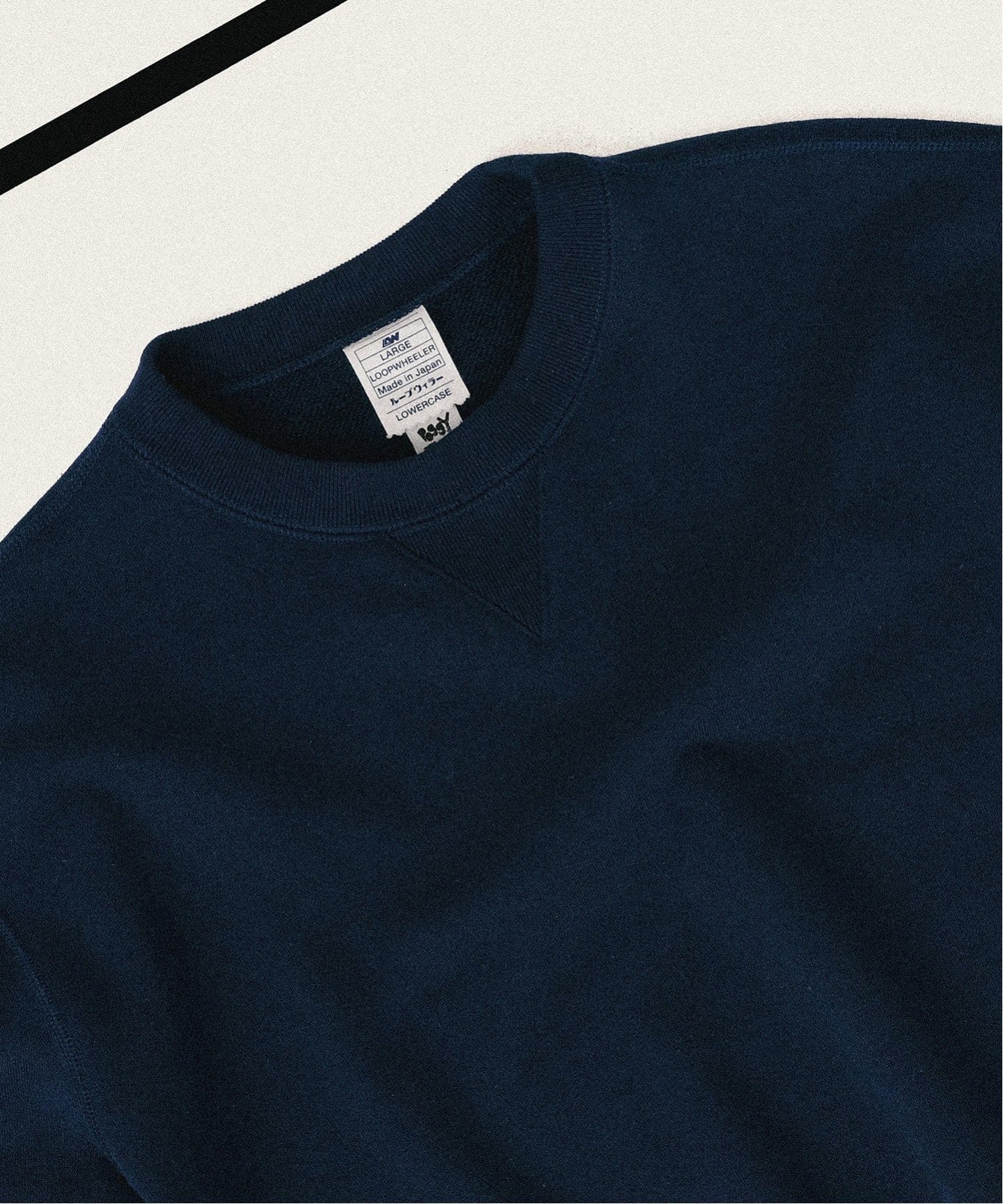 LOOPWHEELER for LOWERCASE × POGGYTHEMAN】別注 クルーネック
