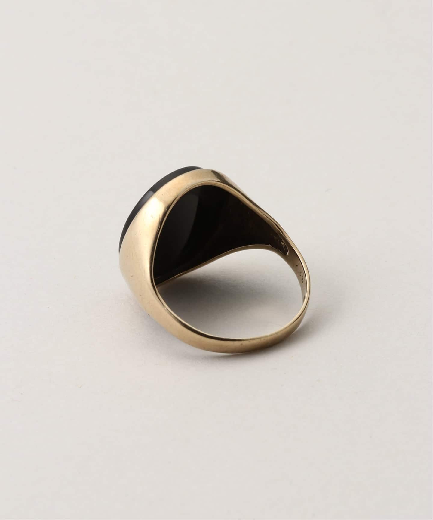UK Vintage Jewelry】K9 Onyx Signet Ring（リング）｜WORLDLY-WISE
