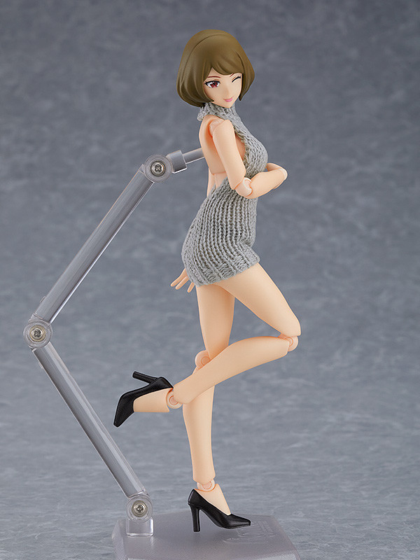 figma 女性body（チアキ） with バックレスセーターコーデ