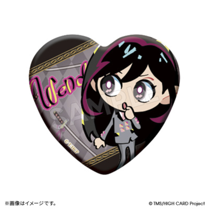 ケビンス ハート スクエアカンバッジ インスタントフォト風ブロマイド