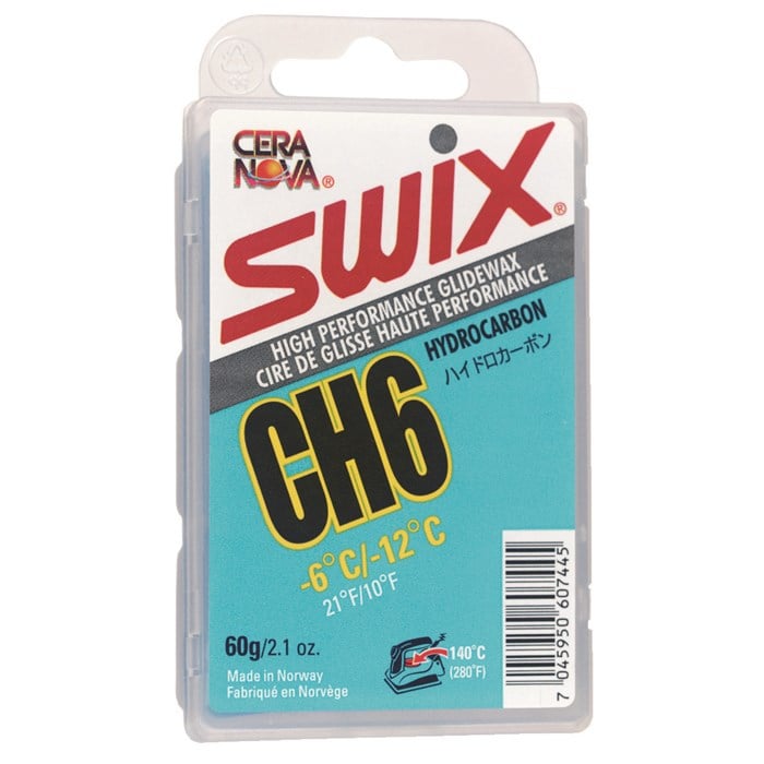SWIX CH6 Blue 60g Wax | evo Canada