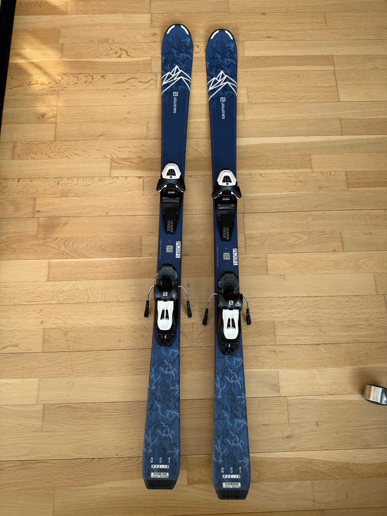 Salomon QST Max Jr ski 140 cm blå med bindinger | DBA