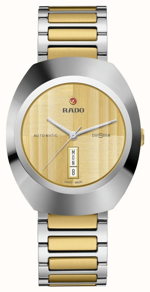 RADO Men's DiaStar Original (38mm) Gold Dial / Two-Tone Stainless