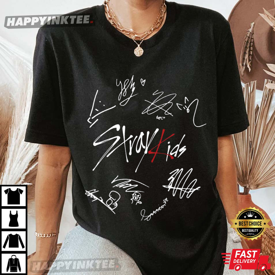 Stray Kids Skzoo Autograph T-Shirt - Bring Your Ideas, Thoughts