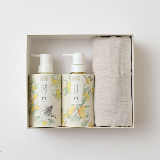 植物由来のシャンプー・コンディショナー/雪音晒の四重ガーゼミニバス