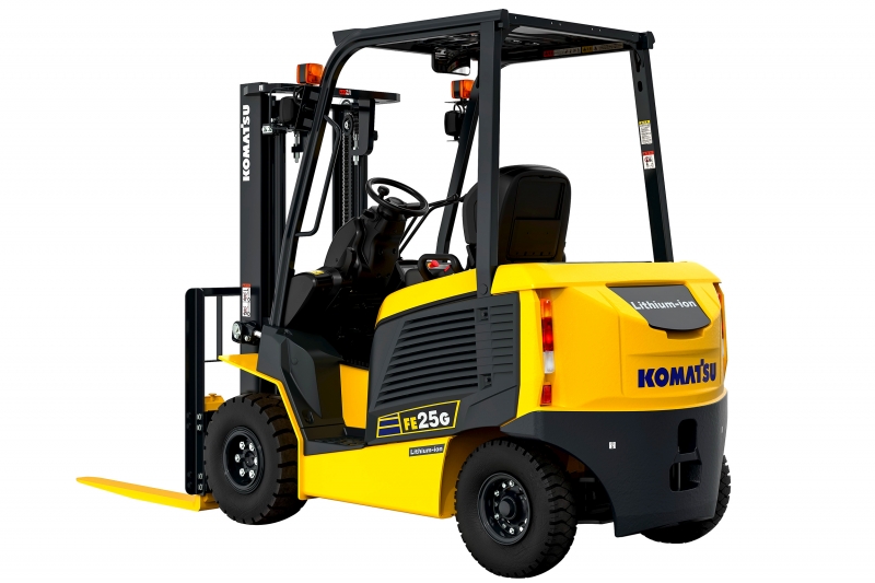 充電時間4分の1、コマツが新型「電動式フォーク」投入｜ニュー