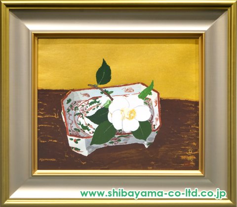 小倉遊亀「白い椿」木版画 :: 絵画買取・販売 - シバヤマ