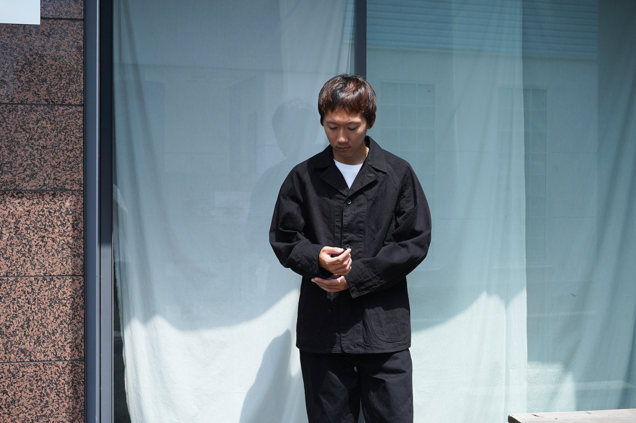 COMOLI ブラックデニム ワークジャケット — TF Blog