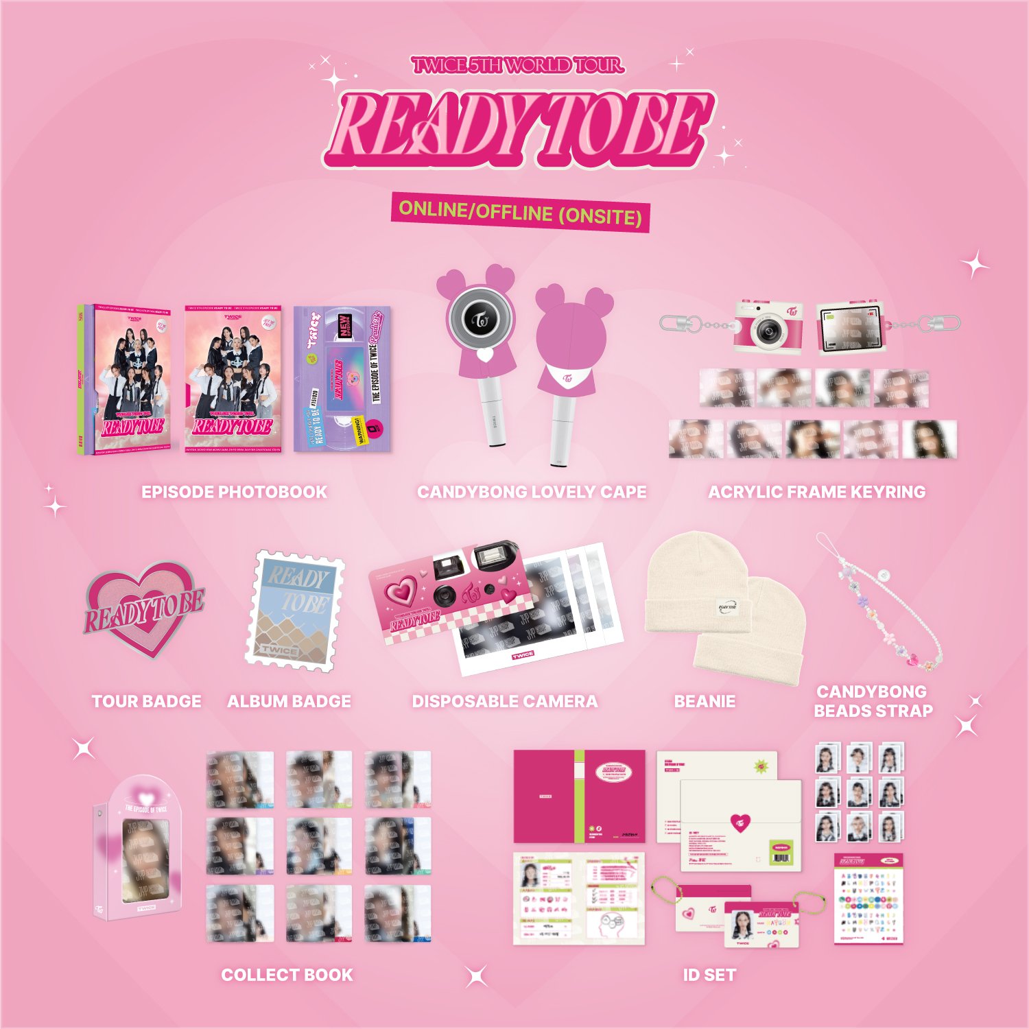 TWICE 5TH WORLD TOUR 'READY TO BE' OFFICIAL MERCH — Dumber Studios
