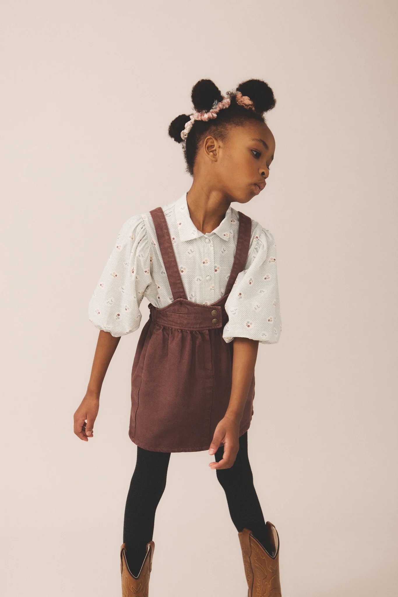 Soor Ploom Eloise Pinafore, Graph Paper — AVION Clothier