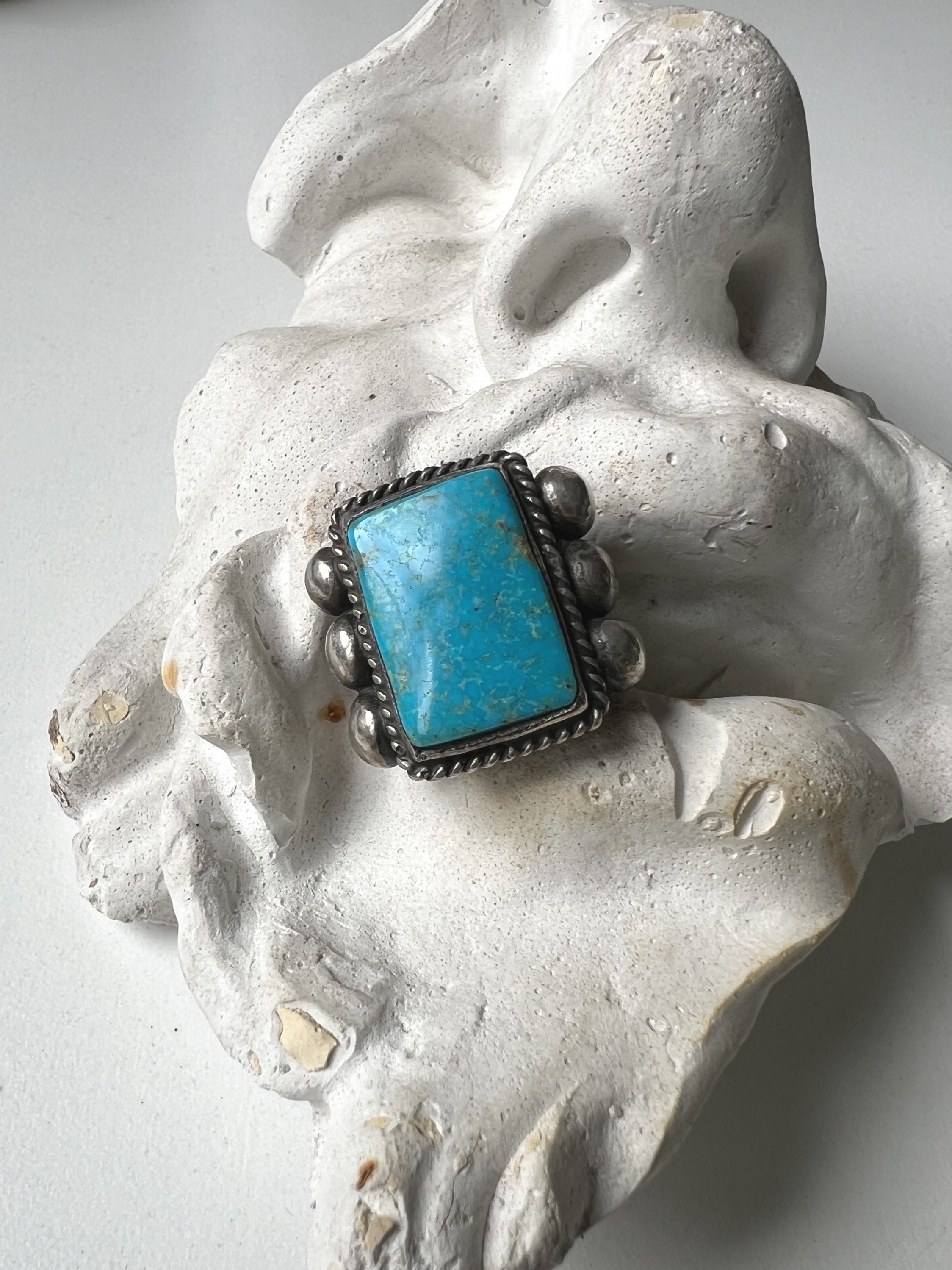 Larry Smith 6 Point Turquoise Ring - ラリースミス6ポイント