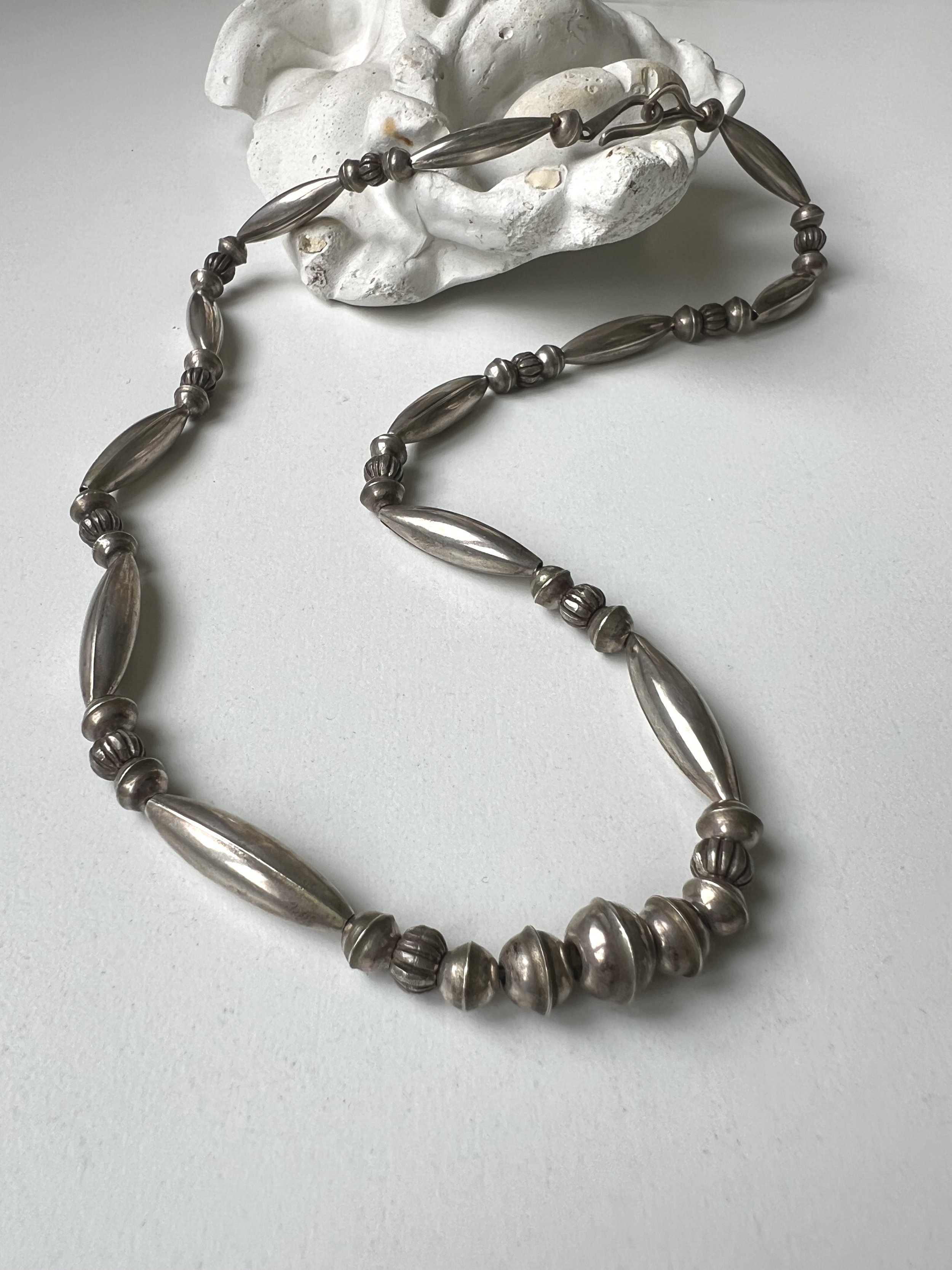 Larry Smith Silver Beads Necklace - ラリースミスシルバービーズ