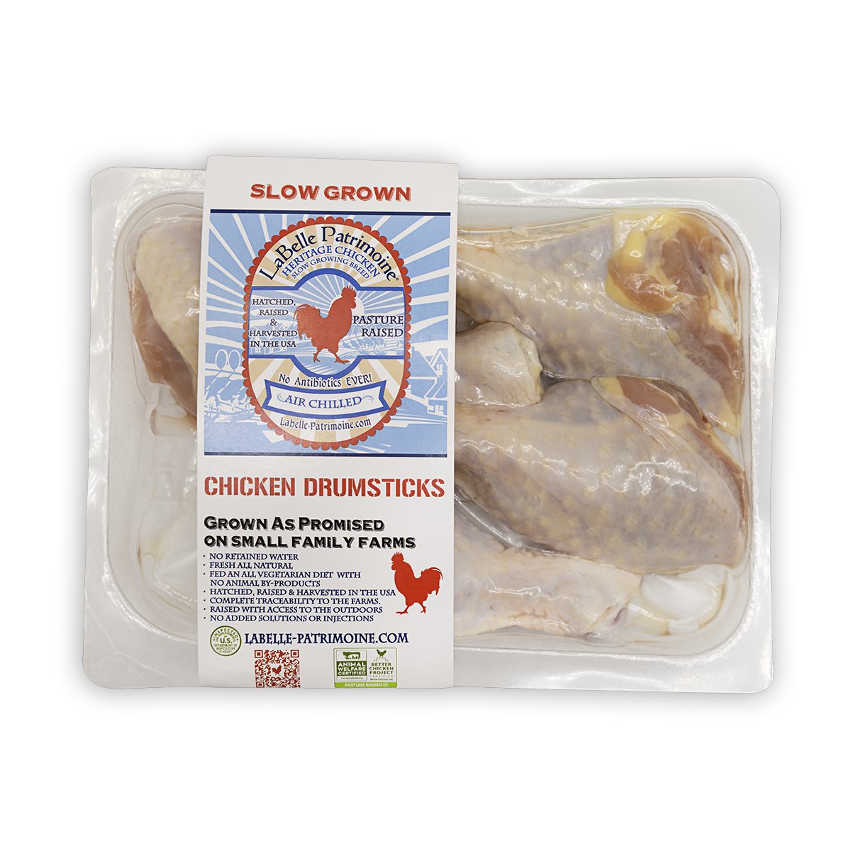 Heritage Breed, Pasture-Raised, Slow-Grown & Air-Chilled Chicken