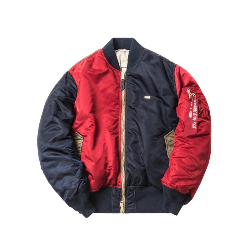Kith x Alpha Industries MA-1 Bomber Navy⁄Red⁄Olive Men's