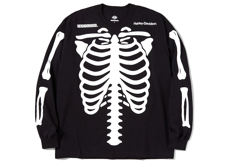 Neighborhood x Harley Davidson L/S Crewneck Black Men's - FW22 - US