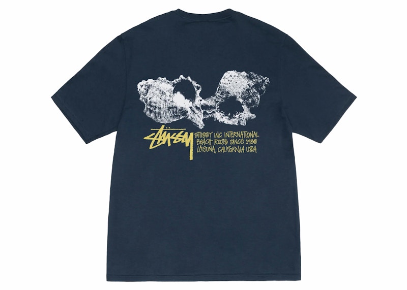 Stussy Shells Tee Navy Men's - SS24 - US